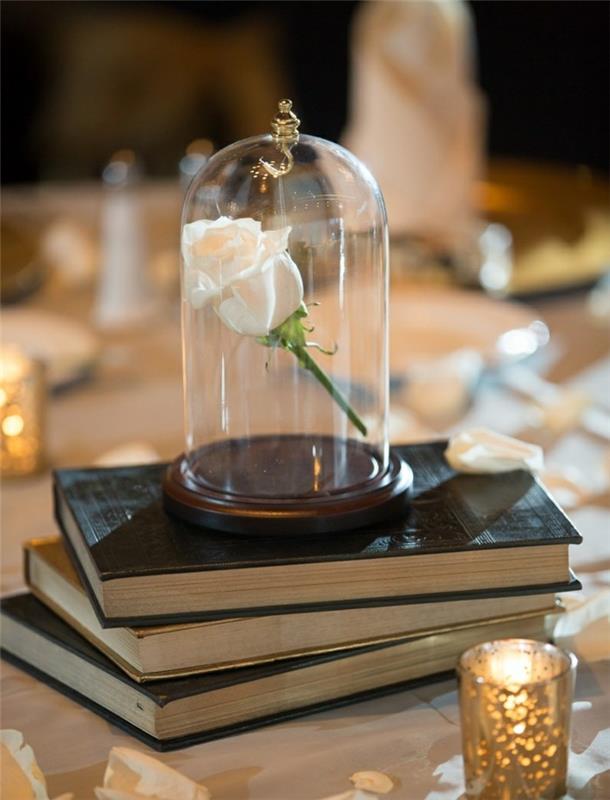 poroka-pravljica-lepotica-in-zver-disney-praznična-dekoracija-miza-dekoracija-belo-roza-knjige