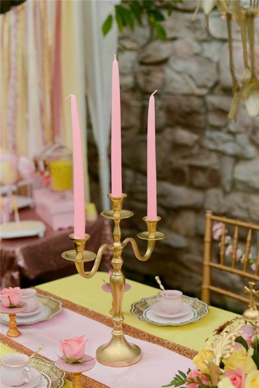 poroka-pravljica-lepotica-in-zver-disney-praznična-dekoracija-miza-dekoracija-roza-sveča