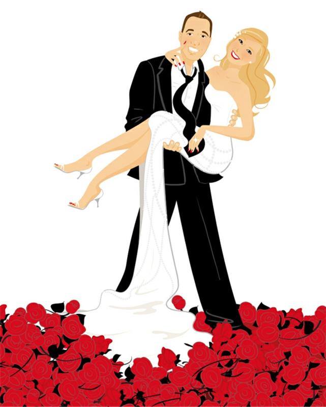 Vestuvių animacinių filmų nuotraukos, skirtos nemokamoms mieloms poros nuotraukoms spausdinti