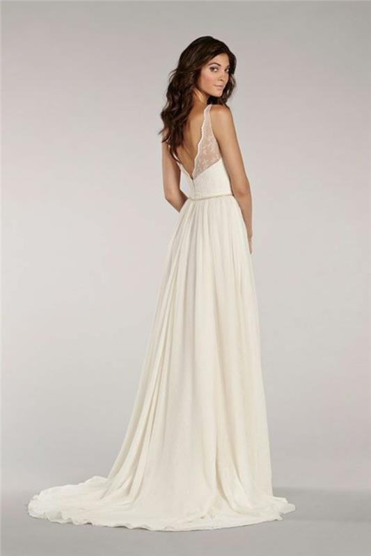 vestuvinės-vestuvinės suknelės-paprasta-ilga-tiesi-graži nugara