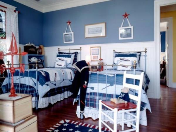 sailor-decorating-ideas-boy-room-blue-white