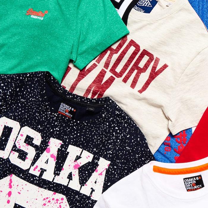 Superdy Osaka marškinėliai vyriškis pigiai parduodamas gerai žinomas anglų prekės ženklas