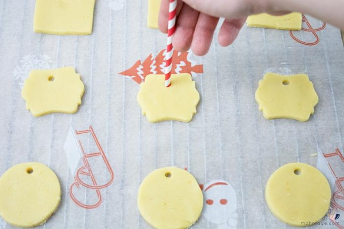 DIY yer noel etiket tablo yerleştirme