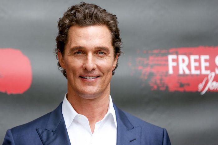 Matthew McConaughey oficialiai tampa Teksaso universiteto kino profesoriumi