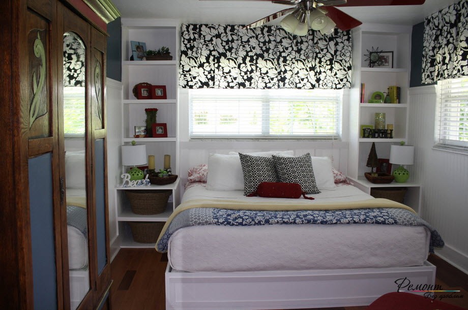 Ekli ve yerleşik yatak odası mobilyaları