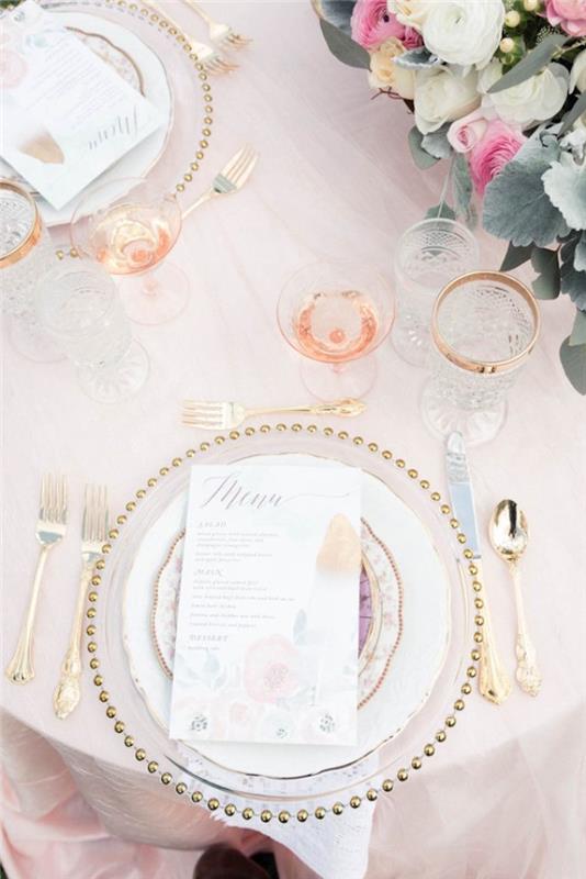 Poceni dekoracija poročne mize elegantna poročna romantična dekoracija mize