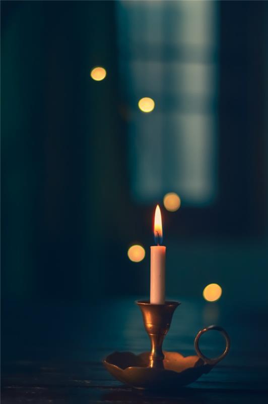 Žvakių tapetai gražūs, bohemiški deko tapetai, skleidžiantys šviesą