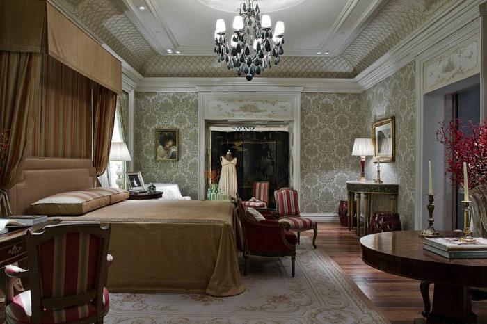 ucuz barok mobilya, büyüleyici barok tavan lambası, büyük yuvarlak masa