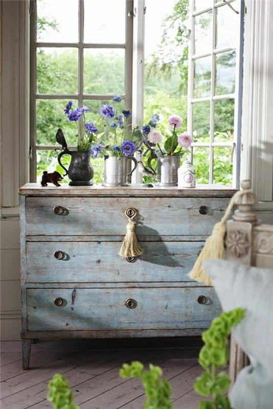 vintage-style-wood-dresser-sideboard-beautiful-garden-view-window