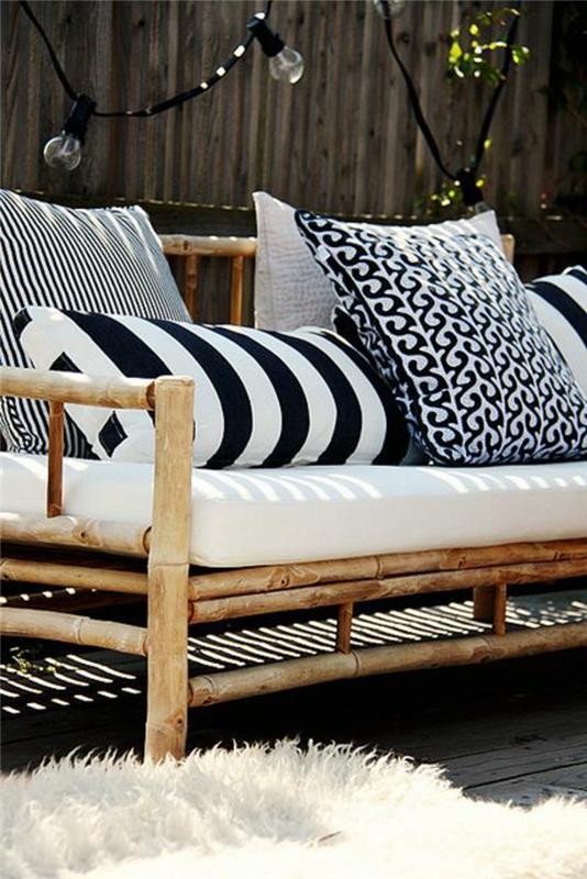 bambuko baldai šviesioje medienoje-graži sofa-sodo-bambuko-sodo baldai