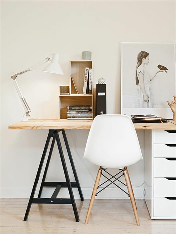 računalniško pohištvo-stol-bela-enostenske