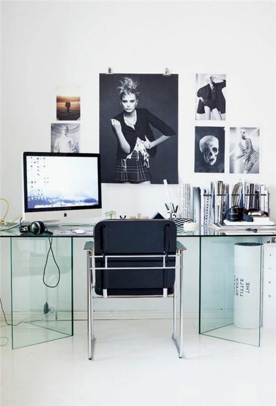 računalniško pohištvo-fotografije-belo-črno-steklo