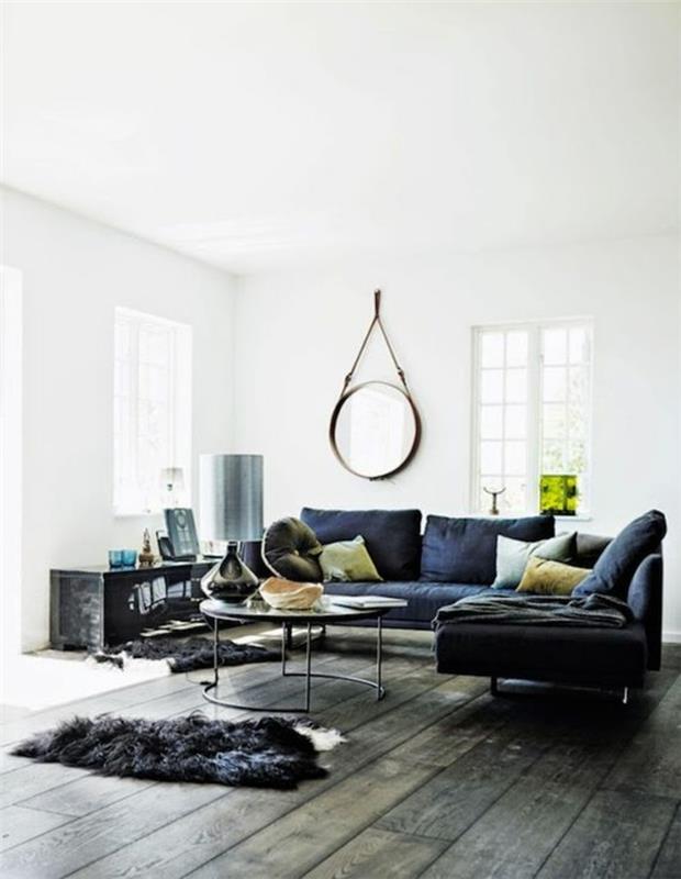 oturma odası-mobilya-ahşap-zeminler-gri-kanepe-modern-oturma odası