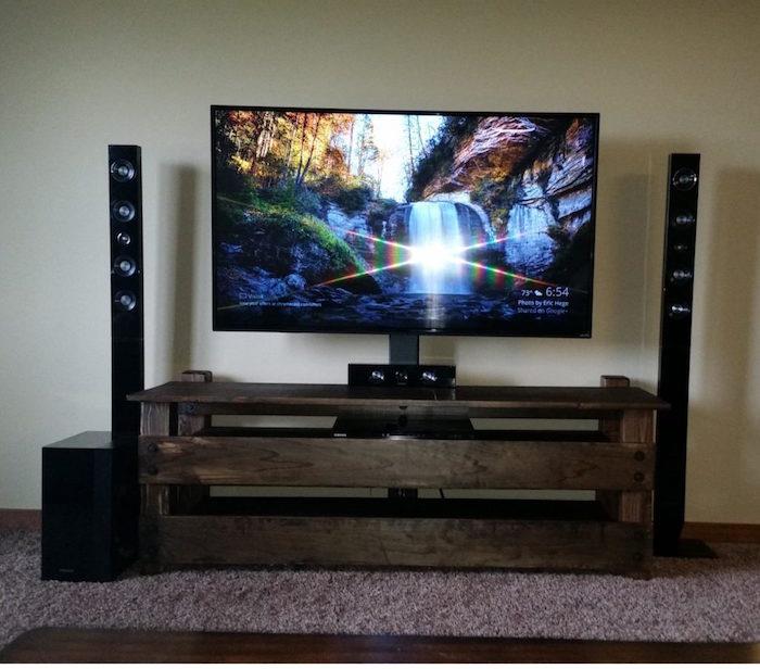 reciklirana paleta omar za dnevno sobo in pohištvo iz lesenih palet za televizijo