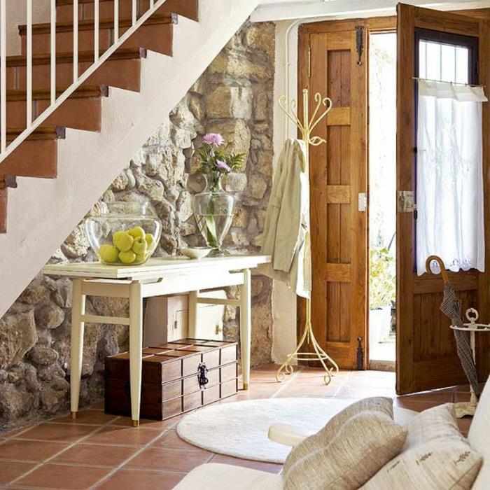 vintage-rustik-köşe-mobilya-merdiven altı-depolama-merdiven altı