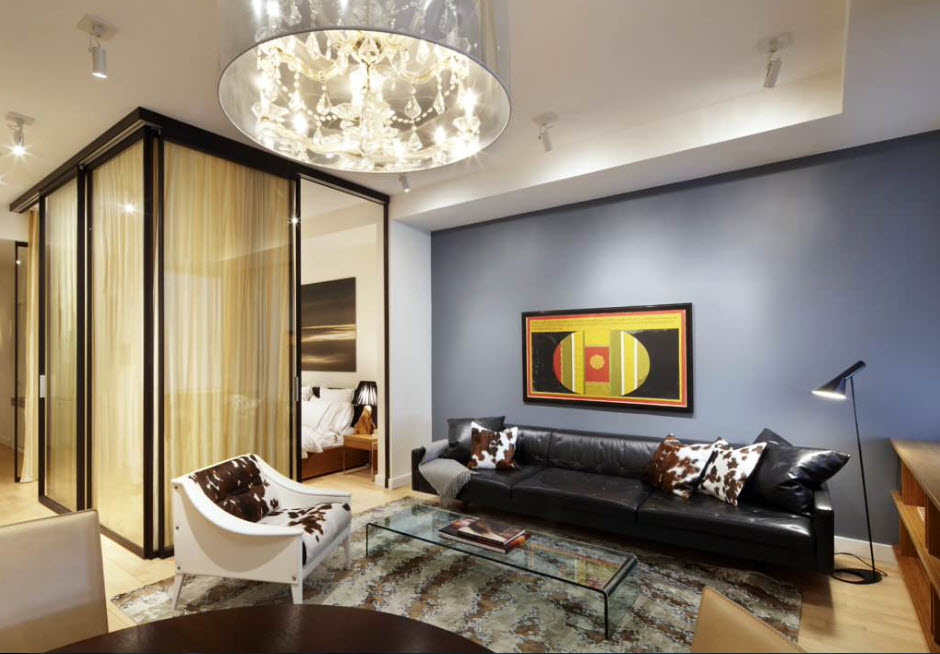 Quarto atrás de paredes de vidro