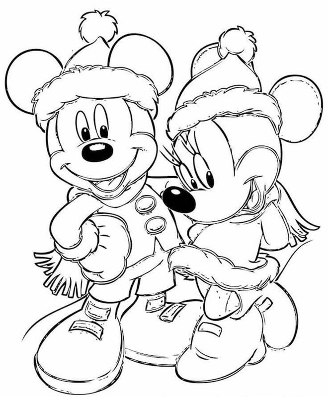 Disney Noel Boyama Sayfaları Mickey Ve Minnie Mouse, Noel Tebrik Kartı Nasıl Oluşturulur