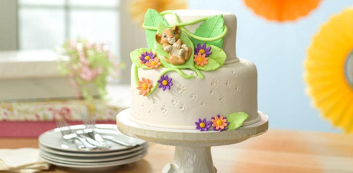 Simba pasta fotoğrafı, orijinal baby shower pastası, baby shower pastası