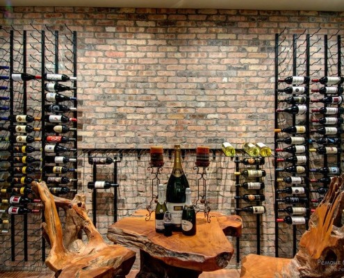 Mattone all'interno di una cantina