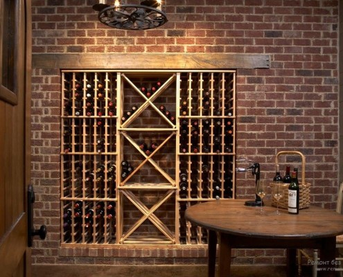 L'interno brutale della cantina