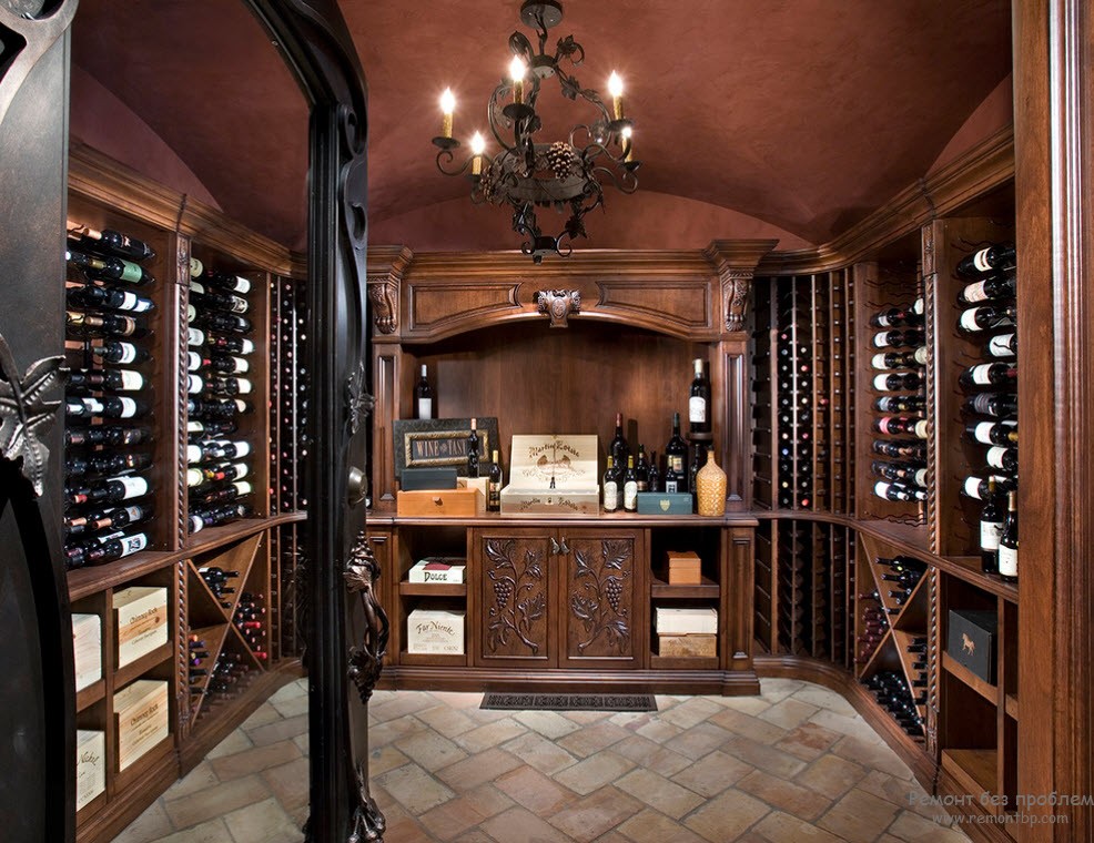 Sistemazione di una cantina