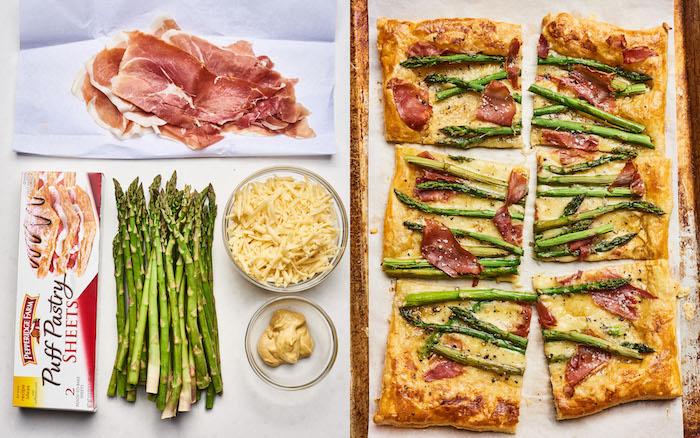 kuşkonmaz, prosciutto, peynir ve hardalla ne yapılır, tuzlu börek tarifi, 10 kişilik aperatif