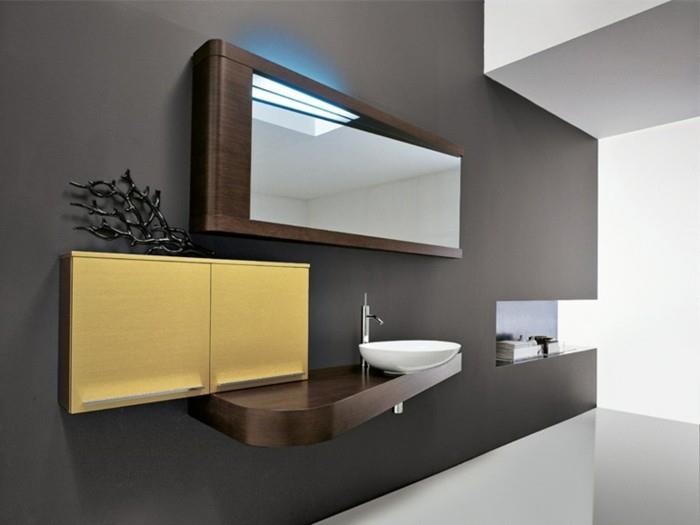 veidrodis-Edoné-by-Agorà-Group-šviečiantis-vonios kambarys-veidrodis-baldai-šviesiai geltonos ir tamsiai rudos spalvos