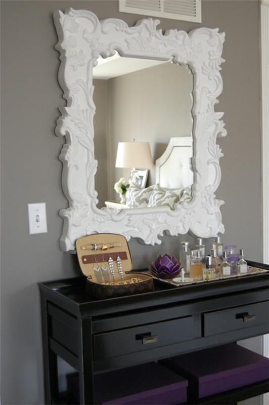baroko veidrodis-baltas-baroko veidrodis
