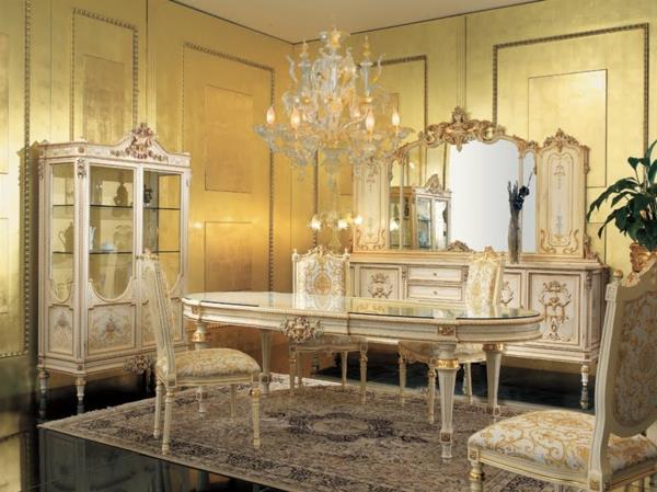 baroko-veidrodžio-baroko-pusryčių kambarys