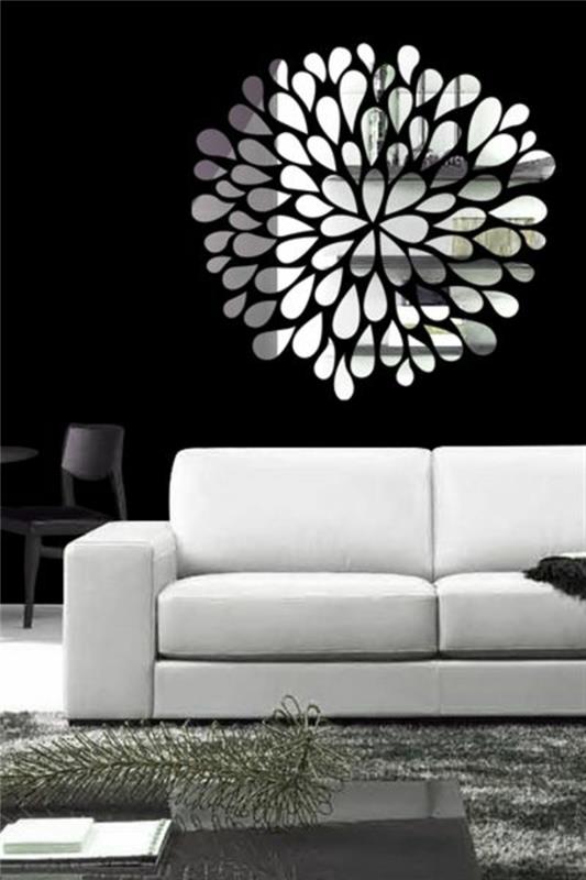 dekoratif-ayna-alinea-ayna-tasarım-pas cher-nasıl-süsleme-bir-modern-oturma-oda-aynası