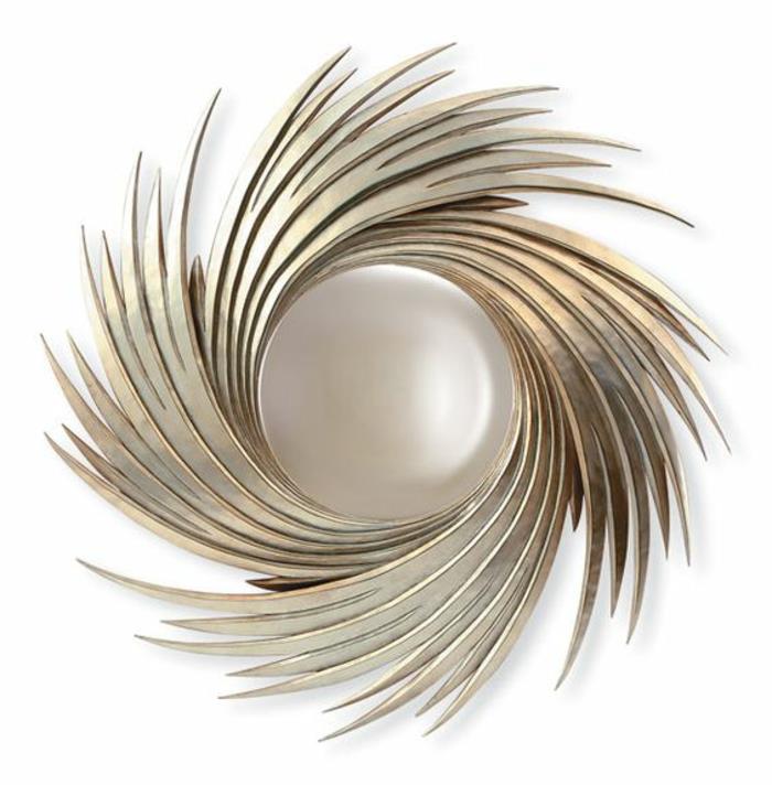 modernus raganos veidrodis sidabrinės spiralės pritemdymo efektas mistinė atmosfera