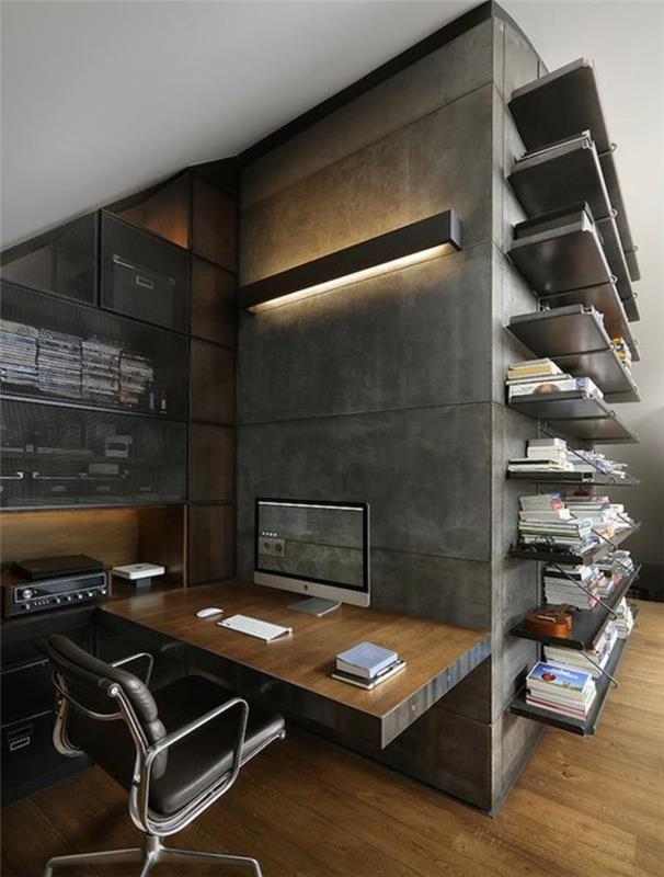 ergonomski stol za sodobno pisarniško pohištvo v industrijskem slogu
