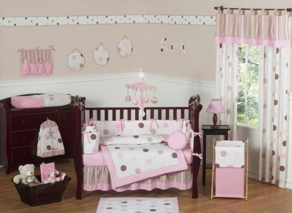 çocuk-tasarım-mobilya-bir-yatak odası-gri-pembe-duvar