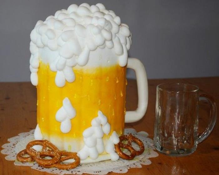 Almanya bira doğum günü pastası fikirleri.