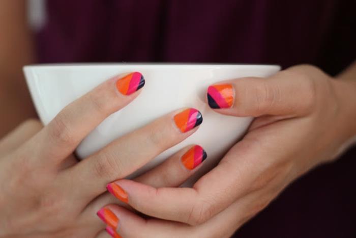 Slika poltrajnega mat laka model nail art trend kateri lak izbrati pomladne barve