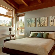 Modüler kanvas ile yatak odası