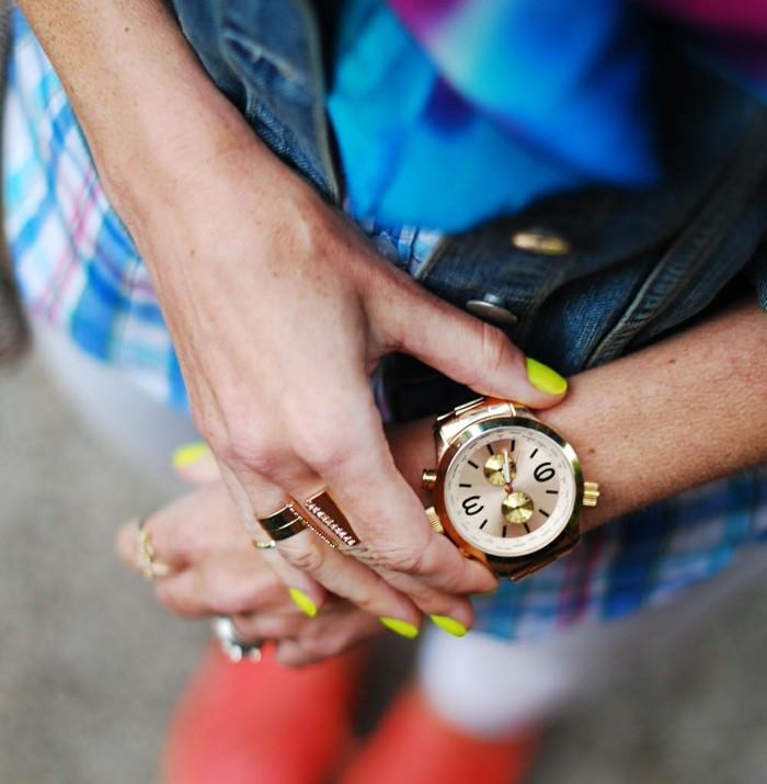 vyriškas-rožių-aukso-laikrodis-kietas-stilingas-modernus-geltonai lakuotas laikrodis