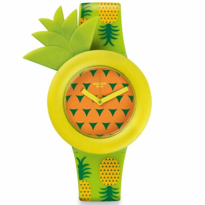 počitniška-ura-swatch-ura-z-spremenjeno velikost-ananas