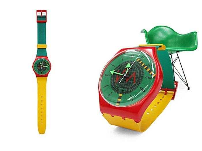 swatch-watch-v-zeleni-in-rdeči velikosti