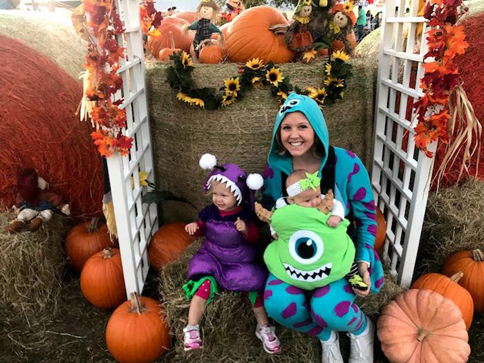 Monsters, Inc. prenses veya canavar kostümü, 3 yaşında çocuk seçimi ve yeşil canavar kılığında bebek, bebek cadılar bayramı kostümü
