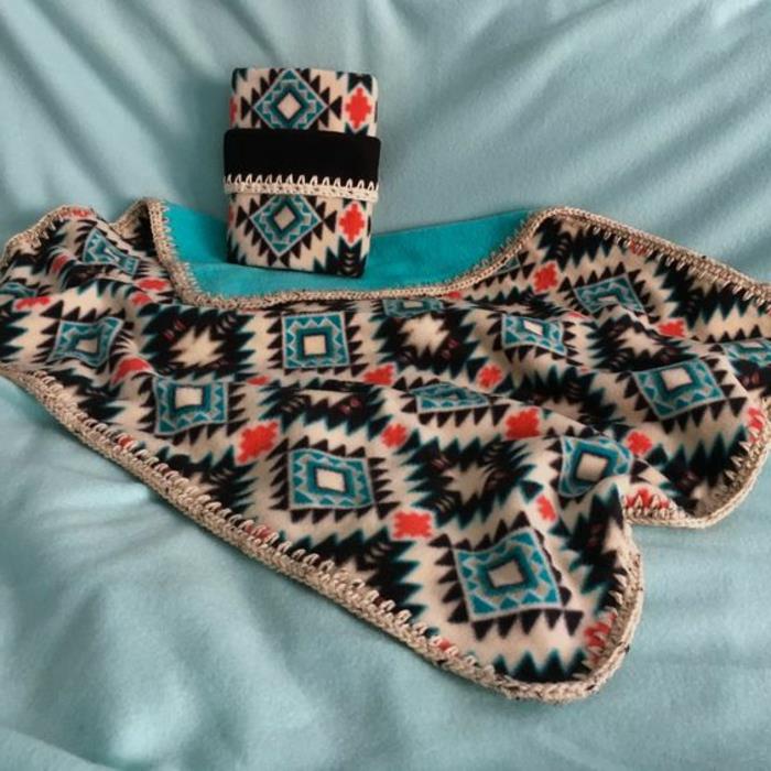 Azteški vzorec, lepi azteški vzorci v več barvah, majhni pleti iz mehkega materiala