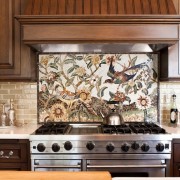 Imagem em mosaico na cozinha