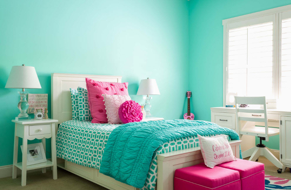 Dormitorio luminoso para niña