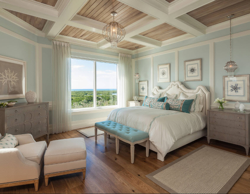 Dormitorio en colores suaves