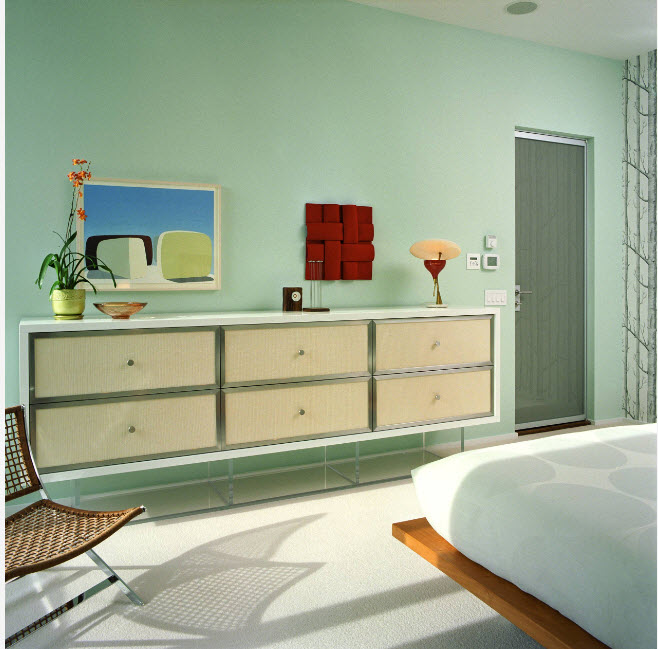 Diseño de dormitorio discreto