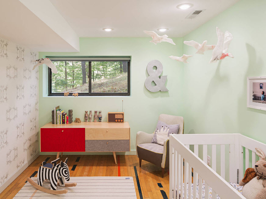 Colores pastel para la habitación de los niños.