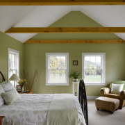 Verde nella decorazione delle pareti della camera da letto