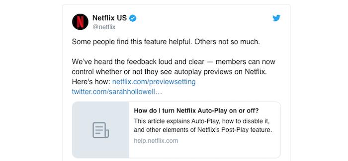 Netflix platformu artık ana sayfada önizleme videolarının otomatik olarak oynatılmasını iptal etme imkanı sunuyor.
