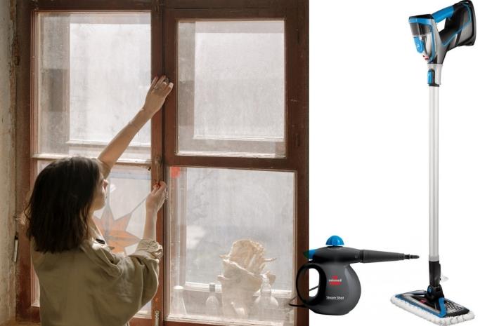 lengvas langų valymo garo valiklis, kurio tipo rankinis garų šluostės langų garų valiklis