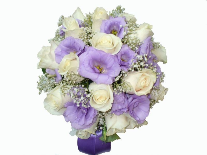 Nuostabi vestuvių puokštė su eustoma
